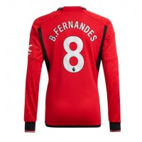 Muški Nogometni Dres Manchester United Bruno Fernandes #8 Domaci 2023-24 Dugi Rukav
